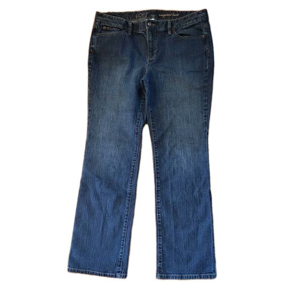 LOFT Original Boot Cut Denim Jeans Womens Size 12 - Picture 12 of 12